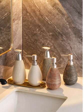 Botellas recargables de estilo de hotel premium con bomba para jabón de manos, loción corporal, champú, gel de ducha, de gran capacidad