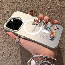 Cute Little Monsters  Case - Shockproof Cover For  15/14/13 Pro Max, Playful Cartoon-Themed Protective Phone Shell - Multicolor - Ver 2