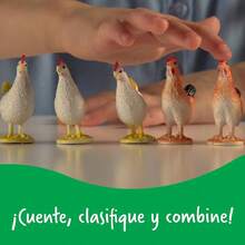 Learning Resources Farm Animal Counters - 60 Piezas, Edades 3+ aos Juguetes de Desarrollo Temprano, Animales de Granja para Nios, Figuras de Animales para Nios, Animalitos de Plastico - Contadores de animales de granja - Ver 3