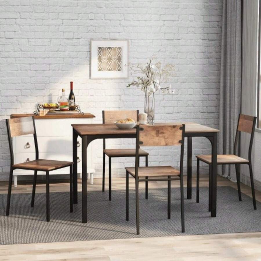 Dining Table & Chair Sets - Brown - View 1