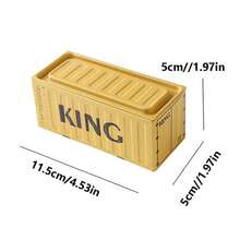 11.5cm Length Mini Metal Container, Retro Industrial Style Office Storage Box, Creative Home Organizer