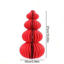 1/2/4/6pcs Red Foldable Paper Honeycomb Lanterns Decor, Lucky Bag Spring Festival Figurine Hanging Ornaments, Traditional Chinese New Year Celebration Decorations, Non-Electric Lunar New Year Lanterns, Wedding Lanterns, Wall Hanging, Holiday Party Room Decor, Chinese New Year Gifts - Multicolor - View 24