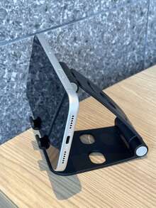 Soporte plegable y ajustable para teléfono y tableta, minimalista y portátil, para transmisión en vivo y escritorio - Multicolor - Ver 4