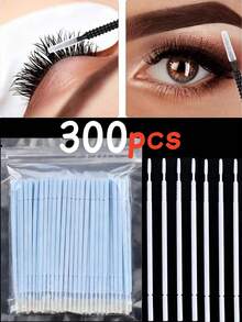 1000/500/100pcs Disposable Eyelash Brushes, Eyelash Extension Cleaning Brushes, Disposable Eyelash Applicator Wands, Soft Flocked Eyelash Care Cotton Swabs, Disposable Daily Cleaning Swabs, Suitable For Eyelash Extension, Eyelash Cleaning, Glue Residue Removal, Makeup Use, Mascara Removal And Eyebrow Grooming, Professional Eyelash Extension Cleaning Tools, Essential Makeup Tools For Home/Salon Use - Black - View 13