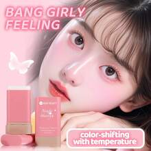 Nuevo Colorete en Barra Cambia de Color, Tono Cálido Transformador, Vibrante, Se Aplica Suavemente en Mejillas y Labios, Crea un Aspecto Natural sin Maquillaje, Acabado Mate, Ilumina el Cutis, Colorete en Barra en Polvo - Multicolor - Ver 10