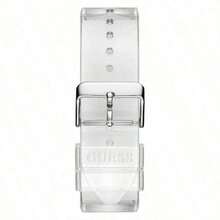 Guess Men's Quartz Clear Silicone Strap White Dial 43mm Watch V1051M1 - White - View 3