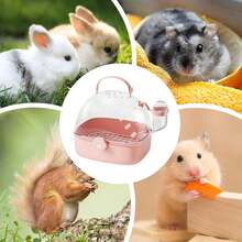 Viaje portador de mascotas: portador de animales pequeños compactos, jaula portátil de aves y hámster, diseño transpirable con cómodo, kit de viajes para mascotas para erizos chinchillas budgies - Verde - Ver 6