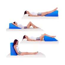 Triangular Therapeutic Backrest Pillow - Multipurpose - Yellow And Blue - Multicolor - View 7