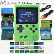 YiYi Macaron Mini 400-In-1 Handheld Game Console, Large Screen Retro Classic Portable Gaming Device With 1020mAh Rechargeable Battery, Plug And Play, Retro Game Console (1 Player/2 Player)