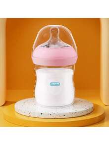 字母印花简约透明婴儿奶瓶，11盎司/5盎司 - 藍色 - 查看 6