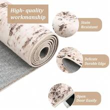 Techigher Area Rugs For Living Room,Non Slip Carpet,Vintage Area Rug,Washable Short Pile Runner Rug,Floor Mat For Bedroom Kitchen Hallway Office Decor - Brown 200*290cm - View 5