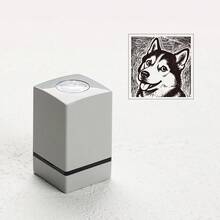 1pc Cute Puppy Face Stamp, Light-Sensitive Self-Inking Stamp, Woodcut Style Puppy With Expressions, Suitable For Student, Artistic Youth Diary Stamping, Letter Stamping, Gift - one-size - View 11