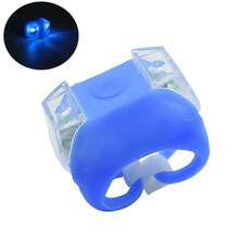 Bicycle Silicone LED Flashing Night Riding Warning Light, Skateboard Light, Outdoor Cycling Taillight