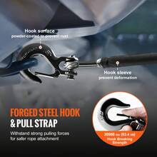 Tow Rope - Synthetisches Windenseil Polyethylen 3/8 Zoll 85 Fuß - View 3