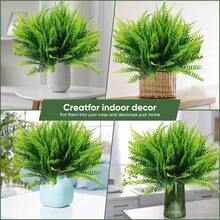 3/80 peças Folhas Artificiais de 33cm, Plantas Falsas para Buquês de Casamento DIY, Festa, Sala de Estar, Cozinha, Jardim, Hotel, Escritório, Decoração do Ramadã, Decoração do Dia de Ação de Graças, Coroas DIY, Presentes, Centros de Mesa, Decoração de Aniversário, Decoração Interna e Externa, Flores Plásticas Falsas em Massa para Decoração de Vasos, Decoração Rústica para Casa, Casamento Boho, Decoração de Jardim Externo - Verde - Visão 5