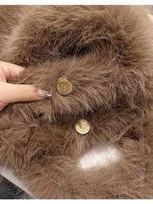 Hochwertige Plüsch Damen Handtasche, neue modische einfache Tasche, süße hochwertige vielseitige Großraumtasche