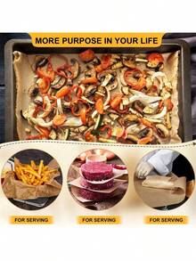 1 Roll Durable Heat-Resistant Aluminum Foil, Disposable Non-Stick Packaging, Suitable For Baking, Grilling And Food Preservation - For Home And Commercial Use! - Brown - View 7