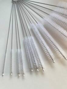 10件套多功能清洁刷套装 - 长吸管刷、小瓶刷、吸管清洁刷、管道刷，适用于清洁茶壶和难以触及的角落 - 白色 - 查看 4