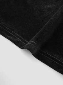 Salopetă elegantă pentru femei, cu guler halter, cu decorațiuni, textură moale, potrivită pentru primăvară/vară, potrivită pentru prezentări de modă, festivaluri, purtare zilnică, zile de naștere, petreceri, călătorii, aeroporturi, Crăciun, Revelion și alte ocazii. - Negru - Vizualizare 9