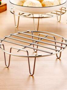 1pc Stainless Steel Steaming Rack, Universal Steamer Shelf For Rice Cooker, Heat Resistant Steamer Stand