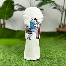 一套耐用的双层高尔夫球杆头套和时尚的高尔夫球杆套，适合男女户外运动爱好者。 - 白色 - 查看 4