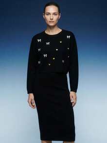 Conjunto "Dulce Encanto Knit Duo" - Negro - Ver 1