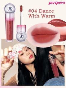 Peripera Moisturizing Jelly Lip Gloss, Lip Tint, Korean-Style Lip Gloss, High Color Payoff, Long-Lasting Color, Lightweight & Comfortable, Moisturizing, Natural Glow, Long-Lasting Comfort, Non-Sticky, Suitable For Wearing Masks, No White Residue, Korean Makeup, Korean Cosmetics - #04 Dance With Warm - View 11