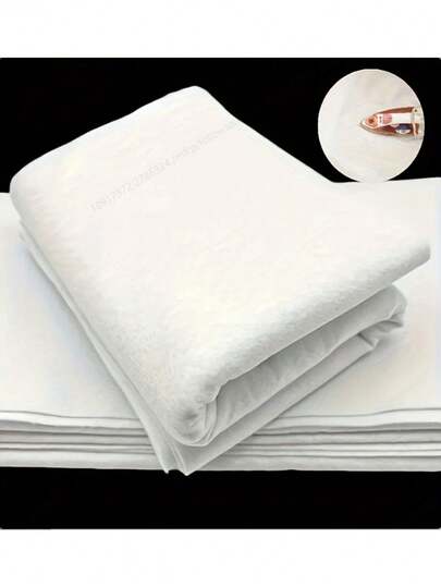 1片热熔衬布，单面粘合衬垫，适用于DIY缝纫工艺配件，带熨烫背胶