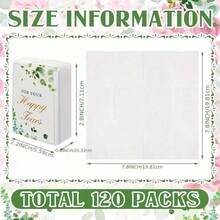 10pcs/20pcs Soft Facial Tissues "Tears Of Happiness", Decorated With Green Leaves, Suitable For Engagement, Wedding Party, Joyful Moments, Bride & Groom Wedding Supplies