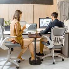 1pc Rotatable & Height Adjustable Side Table. Easy To Assemble, Suitable For Any Space, Can Be Placed Next To Sofa, Bedside Or Used As Coffee Table. Ideal For Indoor, Outdoor And Camping Use. Available Colors: Walnut/Black