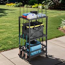 Porte-cannes de pêche - 10-polig : 56 x 33 x 86 cm - Voir 9