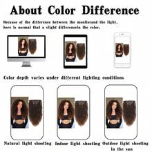 18/20/24/26 Inch Kinky Curly Clip In Hair Extensions, Double Weft Full Head Japanese Heat Resistance Fiber Synthetic Curly Hair Extensions For Women 7pieces - Multicolor - View 7