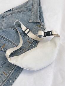 Casual Fashion Women Waist Bag Shoulder Crossbody Bag - White - View 6