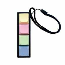 Fingertip Novelty Slow Rising Stress Relief Toy, Keypad Styled, With Soft Silicone Cat Paw Design Keychain, Pendant, Cellphone Charm & Decorative Accessory, Keyboard Keycap With Tapping Sound Fidget,Fidget Toys,Toys,Squishes,Weird Toys,Shock Gum,Fidget Toys>Abs,Cat Paw Squish,Cat Toys - 馬卡龍黑底 - 查看 1