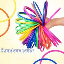 10/12/24 Pcs Multicolor Plastic Toss Rings For Outdoor Toss Rings For Speed And Agility Practice Game, Random Colors,Carnival Rings For Speed And Agility Practice Games, Garden Backyard Outdoor Games, Bridal Shower Game, Game Booth - Multicolor - View 13