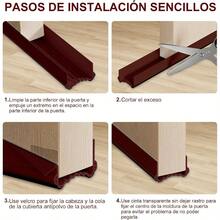 Guardapolvo para Puerta, Burlete y Cubre Polvo para Puerta, Fcil Instalacin, Silicn Premium para Puertas Interiores/Exteriores, para Hogares y Oficinas Gris, Talla nica - Marrón + Talla única - Ver 7