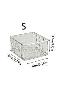 1pc Clear Drawer Organizer With Dividers For Cosmetic Storage, Dressing Table, Skin Care Product Classification, Perfume Organizer, Lipstick Holder, Eyebrow Pencil Storage Box,For Holiday Beach, Bathroom Collection, Bedroom Collection, Large Capacity - Crystal Pattern Transparent - View 10