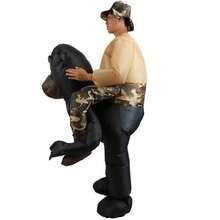 Traje inflable de estilo de perro ciclista para adultos, disfraz de gorila para fiestas, actuaciones y accesorios - Multicolor - Ver 7