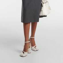 Women's Chunky Block High Heels Split Toe Pumps Ankle Strap Japanese Tabi Shoes Slingback Heels Tabi Shoes Comfort Dress Heeled Sandals Women's Prom Shoes, Party Shoes - 白色 - 查看 1