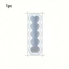 5-Compartment Heart-Shaped Candle Mold, DIY Aromatherapy Plaster And Silicone Mold, Home Decoration Ornament, Handmade Candle Making Resin Mold, Candle Making Mold, DIY Home Decoration, Heart-Shaped Mold, Handmade Resin Mold, Grid Pattern Mold, Easter-Themed Mold, Durable Plaster Mold, DIY Craftsman.