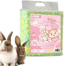 Ropa de cama de jerbo, ropa de cama de papel para animales pequeños - Ropa de cama de erizo para hámster |   Ropa de cama para chinchilla, de papel para conejos, ropa de cama para animales pequeño - Color puro amarillo verde. - Ver 10