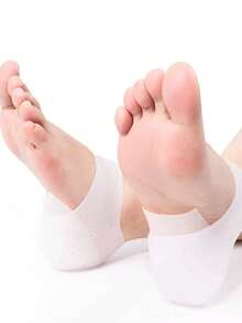 1双隐形硅胶弹性增高鞋垫，男女通用，足部保护隐藏式增高垫 - 無色 - 查看 5