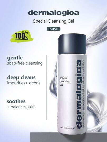 Dermalogica 特效洁面啫喱 250ml，啫喱质地，易起泡，水油平衡，温和清洁，净化毛孔，清爽不紧绷，低刺激，适合所有肤质，日常清洁，250ml/8.45fl.Oz。
