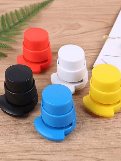 1个随机颜色创意文具办公及学校用品无钉订书机，家用订书机