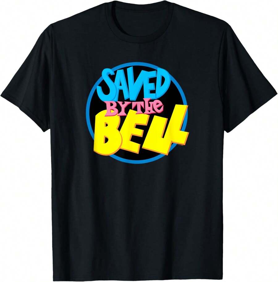 T-Shirt With Classic Saved By Bell Design - Hitam - View 1