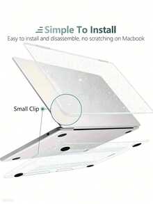 1 Set Starry Sky Apple Laptop Protective Case, Includes Top Cover And Bottom Base, Ultra-Thin Protective Shell Compatible With Macbook Series - Scratch-Resistant, Lightweight, Durable, Starry Design, Scratch-Resistant, Anti-Slip, Waterproof, Transparent Minimalist Style. Computer Case, Air Case, Computer, Stocking Stuffers, Christian Gifts, Gifts For Men, Gifts For Mom