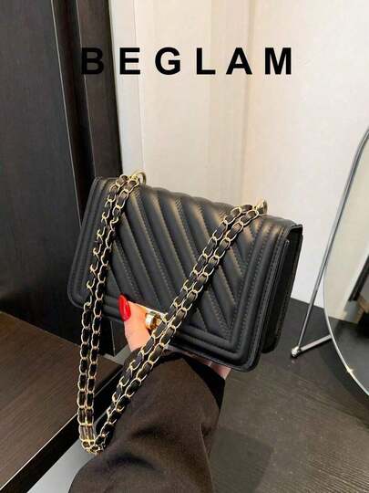 Bolso de mujer para regalo de San Valentín, bolso de hombro único, estampado de color sólido, correa de hombro ancha, textura firme, bolso de dama.