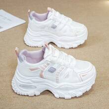2025新款女士厚底休闲运动鞋，厚底运动鞋 - 白色 - 查看 11