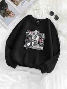 Toga Anime Tshirt League Of Villains Sweatshirt MHA Tshirt Bella+Canvas 3001 Unisex Tshirt_228_t1 - Black - View 1