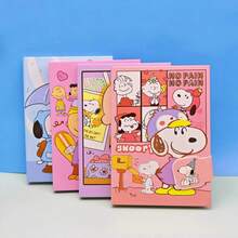 1 Set/1 Libro Cuaderno de Snoopy de dibujos animados con hebilla magnética de 32K, diario estudiantil lindo y de alta belleza Ins, lindo y hermoso, regalo para amigos, crear sorpresa, hermoso y asequible, regalo de Año Nuevo, regalo del Día de San Valentín, regalo de Pascua (estilo aleatorio) - Multicolor - Ver 3